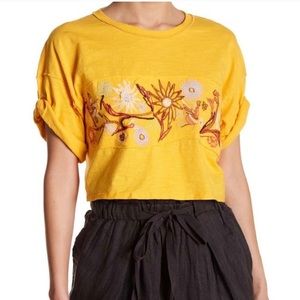 Free People Garden Time Tee Size Small